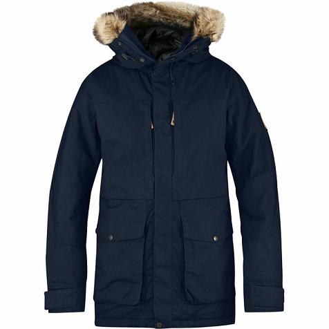 Fjallraven Barents Parkas Navy Singapore For Men (SG-206856)